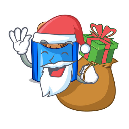 Santa with gift fried falafel served at the mascot vector illustratinのイラスト素材