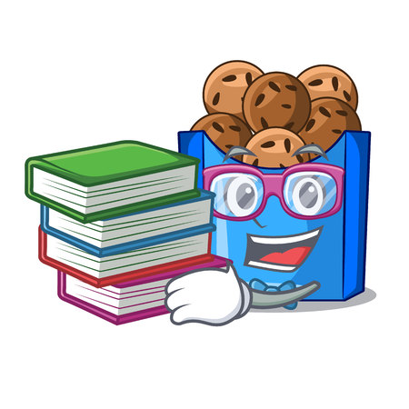 Student with book fried falafel served at the mascot vector illustratinのイラスト素材