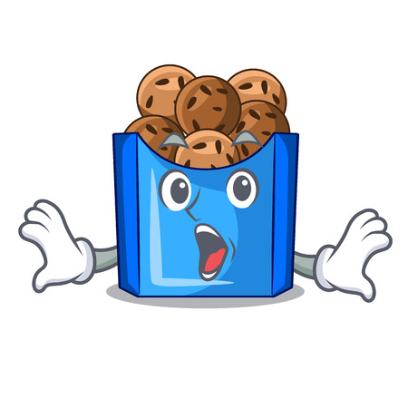 Surprised fried falafel is on character plates vector illustrationのイラスト素材