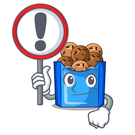 With sign cartoon fried falafel is ready eat vector illustartionのイラスト素材