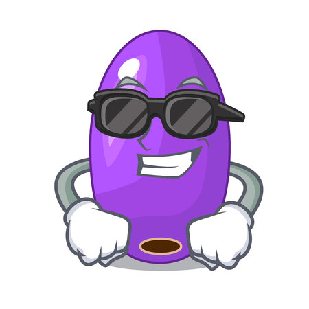 super coolfruit jambolan in the shape cartoon vector illustrationのイラスト素材