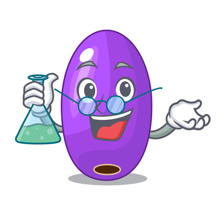 Professor fruit jambolan in the shape cartoon vector illustrationのイラスト素材