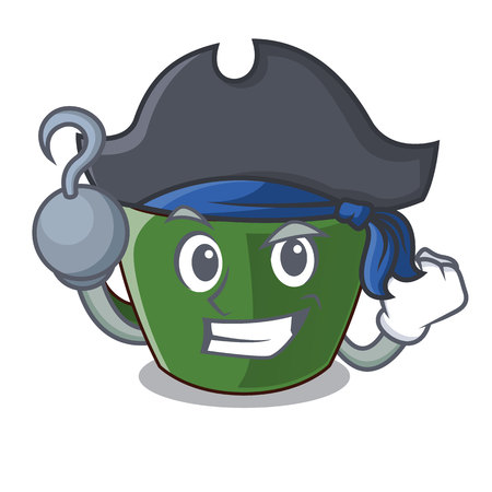 Pirate indian masala tea in cartoon glas vector illustartionのイラスト素材