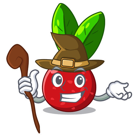 Witch fruit yangmei in the cartoon fridge vector illustrationのイラスト素材