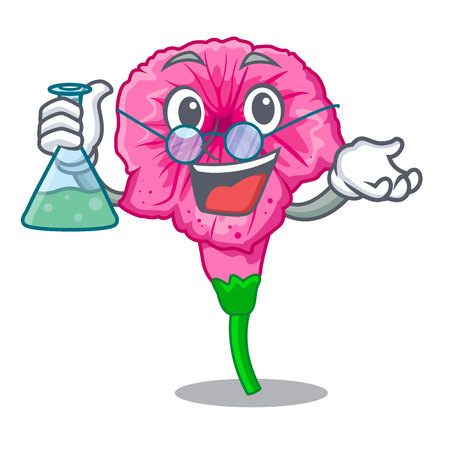 Professor petunia flowers on the stalk cartoons vector illustrationのイラスト素材