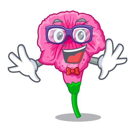 Geek petunia flowers on the stalk cartoons vector illustrationのイラスト素材