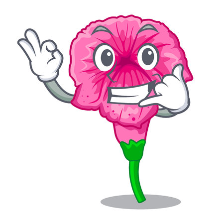Call me petunia in a mascot flower basket vector illustrationのイラスト素材
