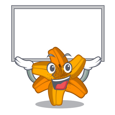 Up board tiger lily flower in cartoon form vector illustrationのイラスト素材