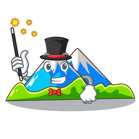 Magician mountain cartoon images are very beautiful vector illustrationのイラスト素材