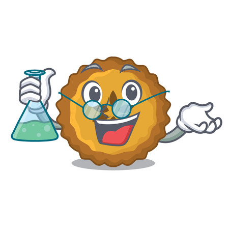 Professor apple pie on a cartoon table vector illustrationのイラスト素材