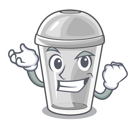 Successful plastic cup in the character image vector illustrationのイラスト素材