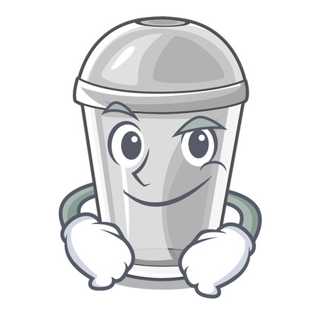 Smirking plastic cup in the character image vector illustrationのイラスト素材