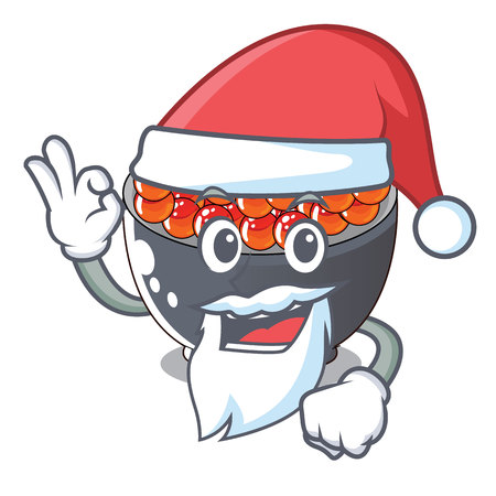 Santa salmon roe with isolated on mascot vector illustrationのイラスト素材