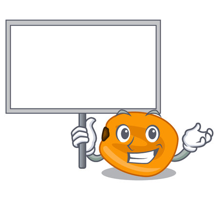 Bring board corn nuts in the character bowl vector illustrationのイラスト素材