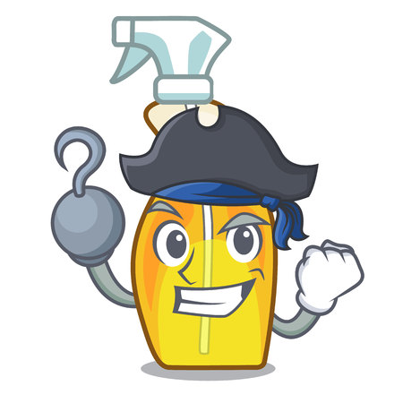 Pirate bottle spray in the character form vector illustrationのイラスト素材