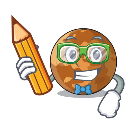 Student picture of a cartoon mercury planet vector illustrationのイラスト素材