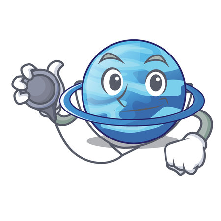 Doctor plenet uranus images in character form vector illustrationのイラスト素材