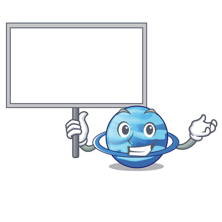 Bring board plenet uranus images in character form vector illustrationのイラスト素材