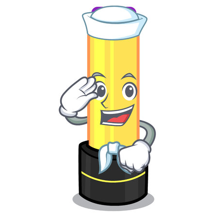 Sailor lip balm in character makeup bag vector illustrationのイラスト素材