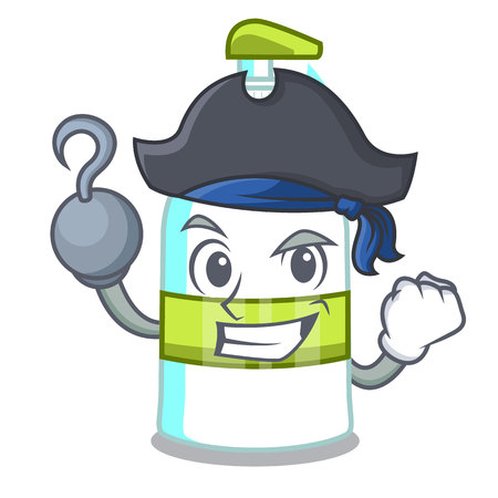 Pirate liquid soap in the character bottles vector illustratrionのイラスト素材