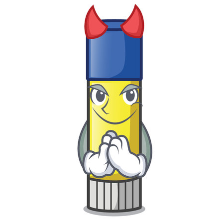 Devil glue stick isolated on the mascot vector illustrationのイラスト素材