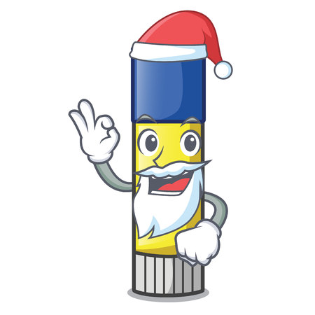 Santa cute cartoon on the glue stick vector illustrationのイラスト素材