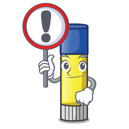 With sign glue stick in the cartoon shape vector illustrationのイラスト素材