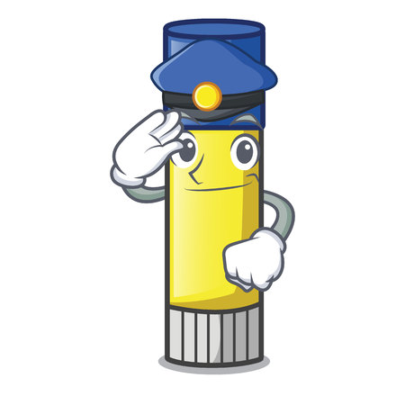 Police glue stick in the cartoon shape vector illustrationのイラスト素材