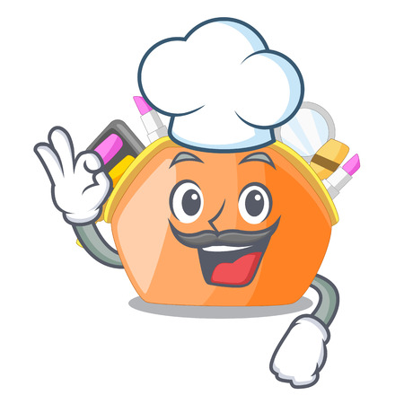 Chef cosmetic bag isolated in the cartoons vector illustrationのイラスト素材