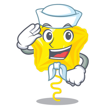 Sailor star balloon was flown mascot sky vector illustrationのイラスト素材