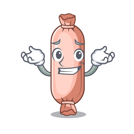 Grinning bolster isolasi on the a character vector illustrationのイラスト素材