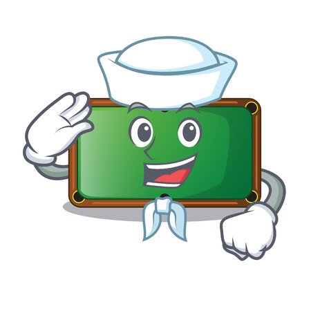 Sailor billiard table in shape of cartoon vector illustrationのイラスト素材