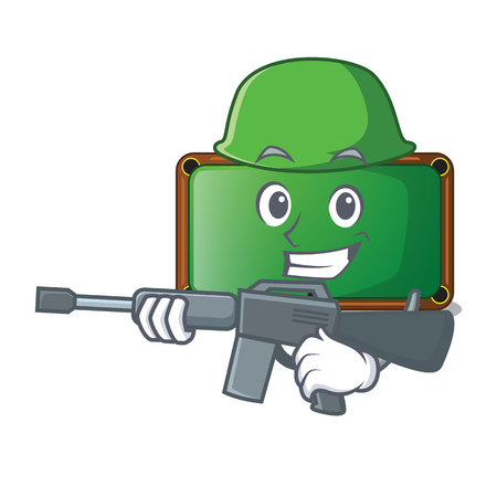 Army billiard table in shape of cartoon vector illustrationのイラスト素材