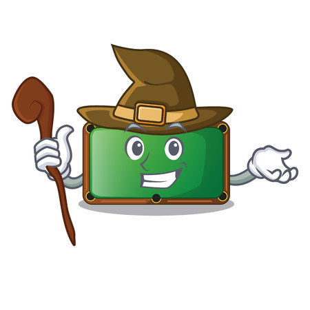 Witch billiard table in the mascot playroom vector illustartionのイラスト素材