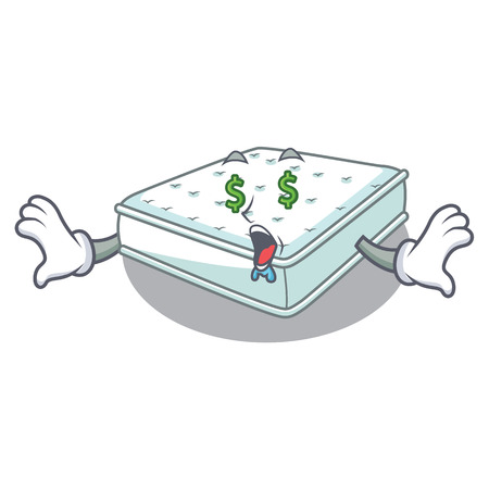 Money eye mattress in cartoon on the shape vector illustrationのイラスト素材