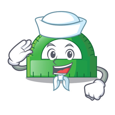 Sailor protactor in on the character shape vector illustrationのイラスト素材