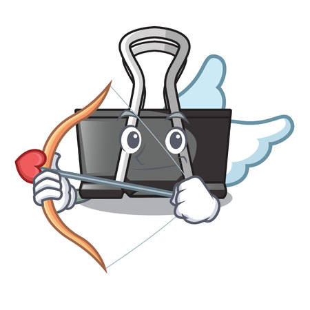 Cupid binder clip in the character shape vector illustrationのイラスト素材