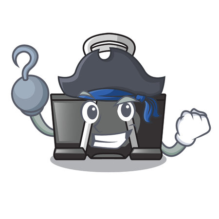 Pirate binder clip in the character shape vector illustrationのイラスト素材