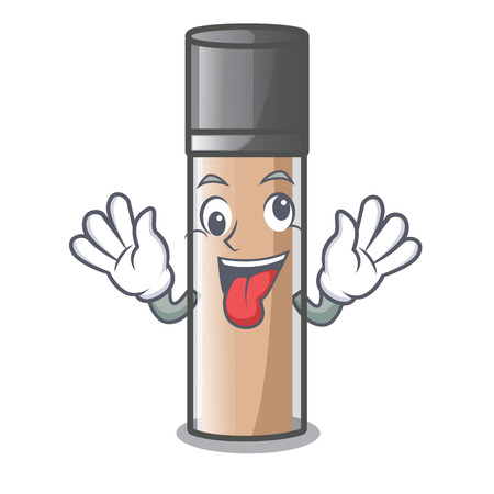 Crazy faundation makeup in a cartoon bottle vector illustrationのイラスト素材