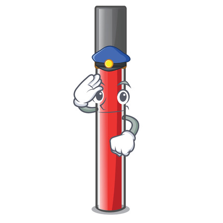 Police lip gloss in the cartoon shape vector illustrationのイラスト素材