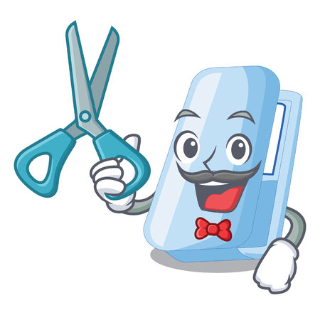 Barber staplers in the a cartoon shape vector illustrationのイラスト素材
