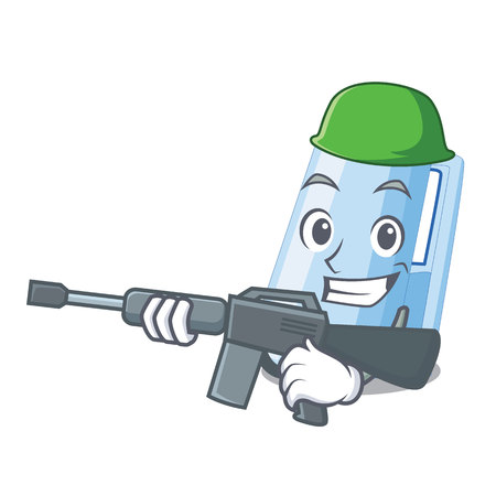Army staplers in the a cartoon shape vector illustrationのイラスト素材