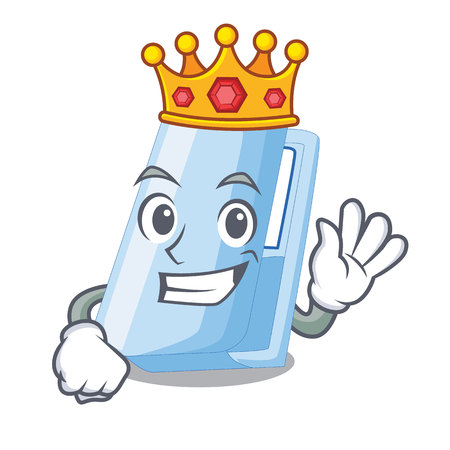 King stapler in a the cartoon wallet vector illustrationのイラスト素材
