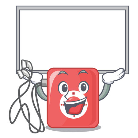 Up board mp3 player in the cartoon shape vector illustrationのイラスト素材