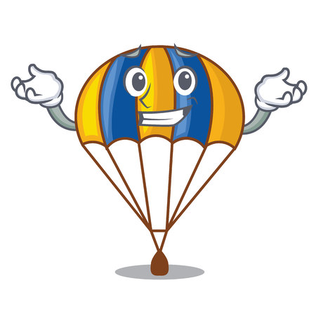 Grinning parachute isolated with in the cartoons vector illustrationのイラスト素材