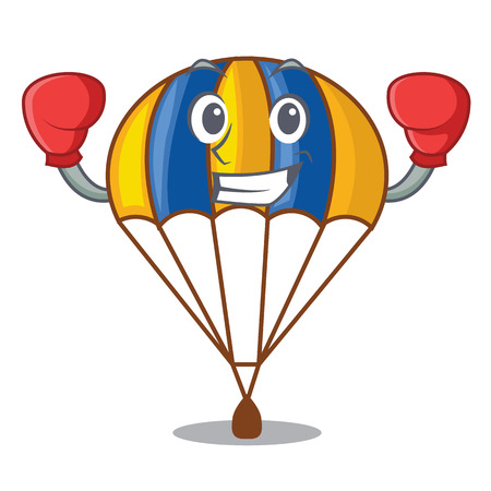 Boxing parachute in the shpe of charcter vector illustrationのイラスト素材