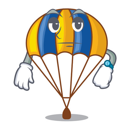 parachute in shape of acartoon fuuny vector illustrationのイラスト素材