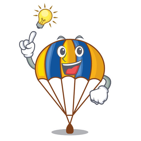 Have an idea parachute in shape of acartoon fuuny vector illustrationのイラスト素材