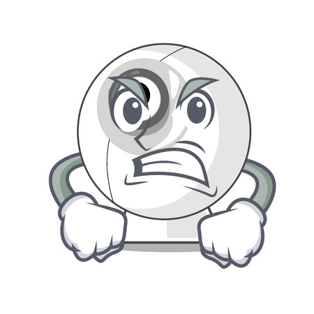 Angry webcam is isolated with the cartoons vector illustrationのイラスト素材
