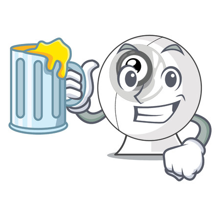 With juice webcam is isolated with the cartoons vector illustrationのイラスト素材